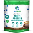 BioTrust Low Carb Protein Powder - Delicious Whey & Casein Blend from Grass-Fed Hormone Free Cows - Non GMO, Gluten Free (Cafe Mocha)