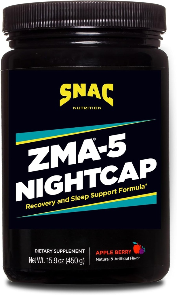 ZMA ® -5 Nightcap Rapid Recovery Sleep Supplement Drink Mix med 5-HTP - Zink & Magnesium Support et sundt immunsystem, 450 Bedste