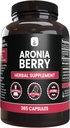 PURE ORIGINAL INGREDIENSER Aronia Berry Extract, (365 kapsler) Altid ren, ingen tilsætningsstoffer eller fyldstoffer, Lab Verified
