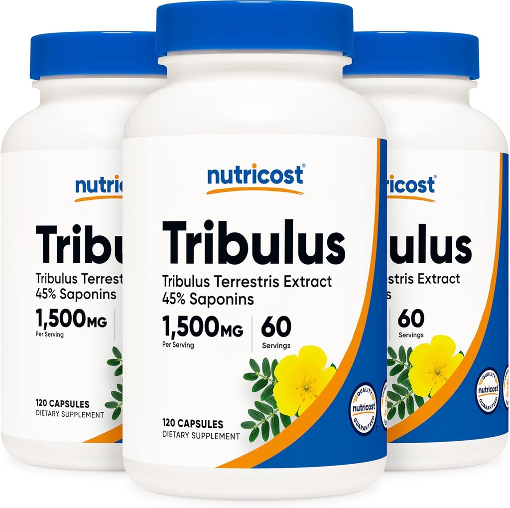 Nutricost Tribulus Terrestris Extract 750mg, 120 kapsler (3 flasker)