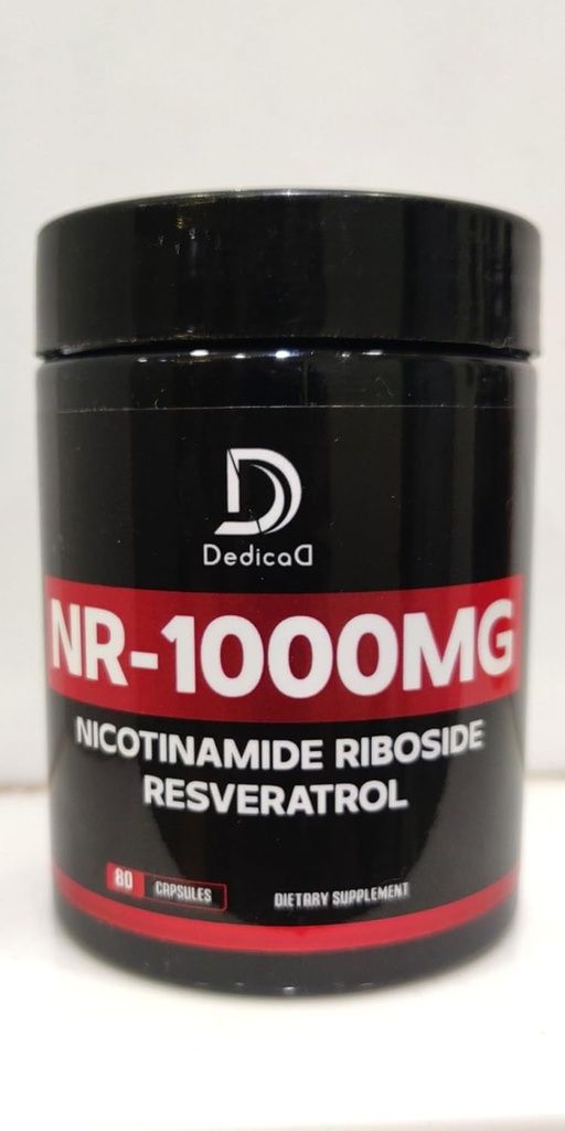 NAD Supplement med Nicotinamid Riboside og Trans Resveratrol - NR for mænd og kvinder - 80 kapsler