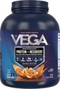 Vega Sport Vegan Protein Powder + Recovery - 30g Plant Based Protein per Serving, Peanut Butter, 45 Servering, 5g BCAA, Probiotika, NSF Certified, for Shakes & Smoothies, 4.2lbs (Packaging May Vary)