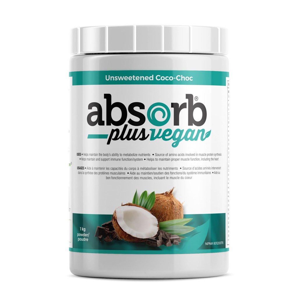 Vegansk Isolate Protein - Gut Health, Nutritional Support, Naturlige Ingredienser, Non- GMO, Gluten- Free, Organic Sprued Rice Protein (2,2 lbs, Usødet Coco-Choc)