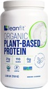 LeanFit Organic Plant-Based Protein, Unflavored, 21g Vegan Protein, 26 Servings, 1.58 Pound (715g) Tub, Low Calorie, Soy-Free, Gluten-Free, Lactose Free, Sugar-Free, Non-GMO