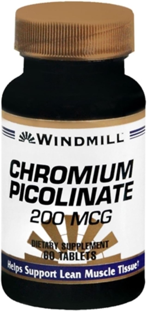 Windmill Chrom Picolinate 200 mcg tabletter 60 tabletter (pakning med 4)
