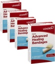 Leader Adhesive Bandages Advanced Healing, Large One Size, 6 Greve - Vandtæt og fleksibel - 4 Pack