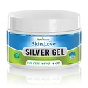 Nutrinoche Nano Silver Gel - Avanceret kolloid sølv hud creme - Sårpleje & førstehjælp Gel lindrende tematisk salve til forbrændinger, Razor Burn og Sunburn Irritations - Uduftende 4 Oz Jar