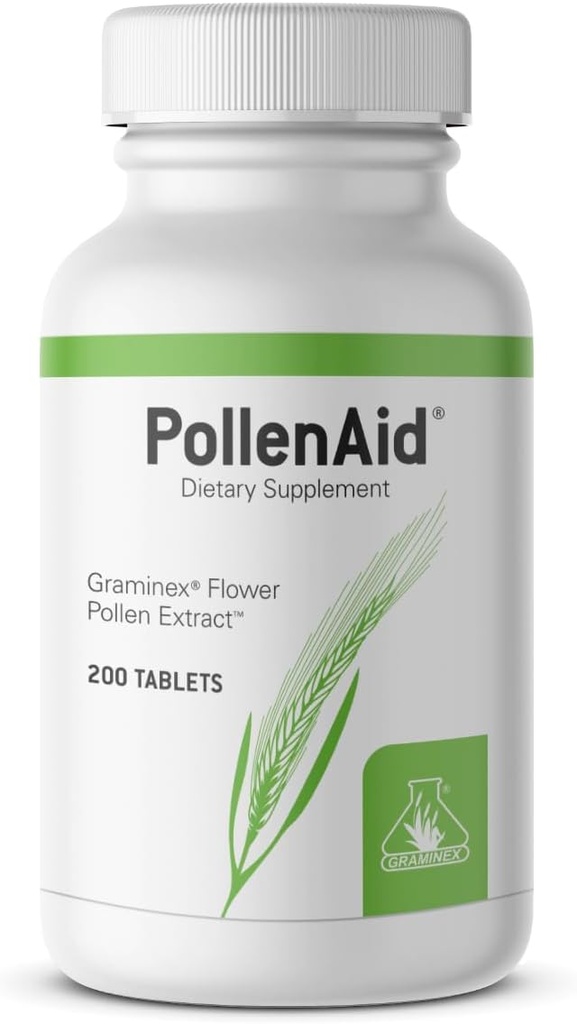Graminex PollenAid Prostata Supplement: Alle naturlige prostata støtte til Brege Control & Urinary Tract Health, Rye Pollen Extract Lavet i USA, 200 tabletter