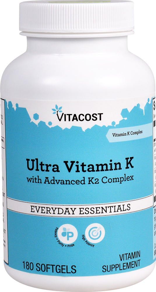 Vitacost Ultra Vitamin K med avanceret K2 Complex - 180 Softgels