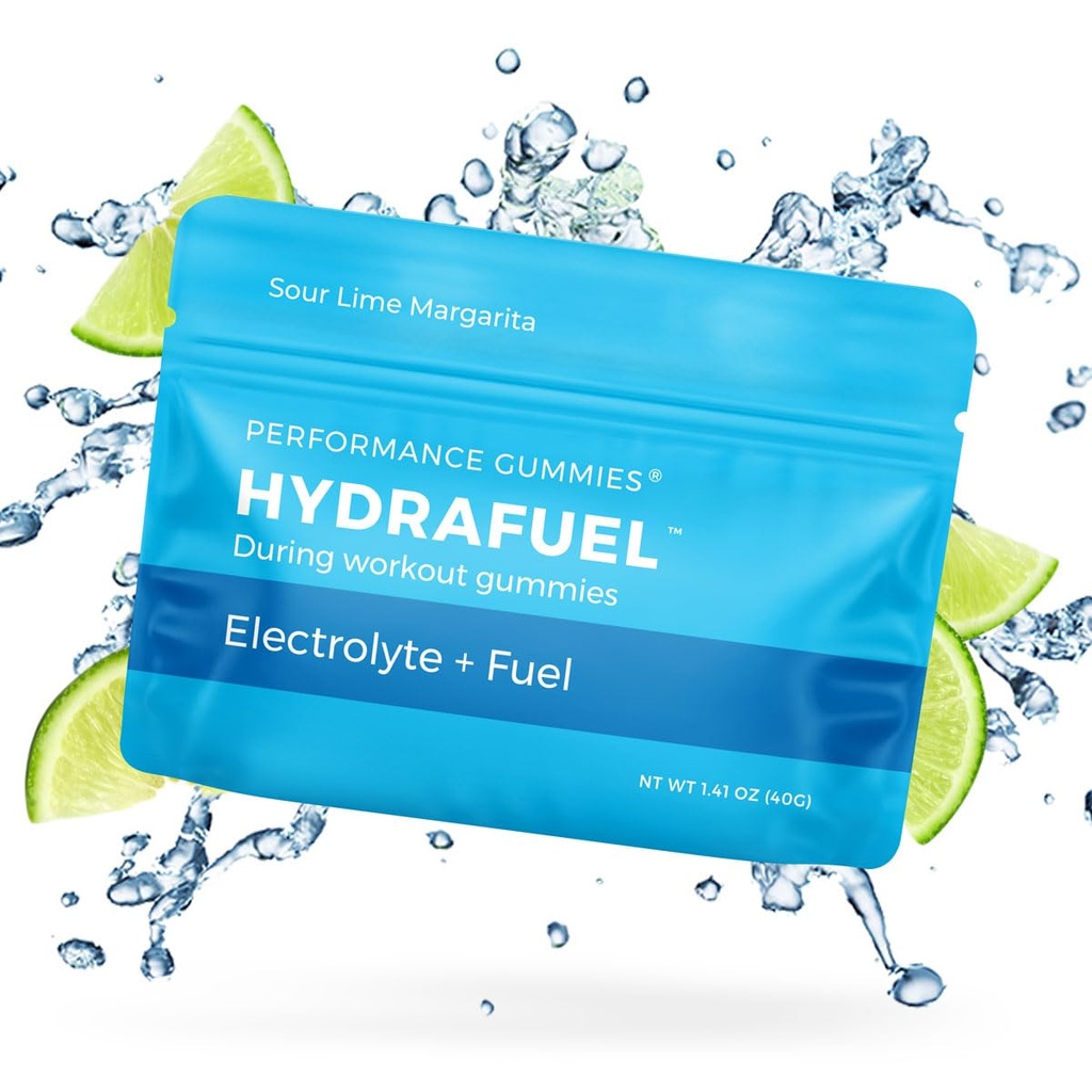 SGC Seattle Gummy Company - Hydrafuel Electrolyte Hydration Gummies -12- Pack Margarita - Forbedret atletisk ydeevne og hydrering support - Quick Kulhydrater og Elektrolyter