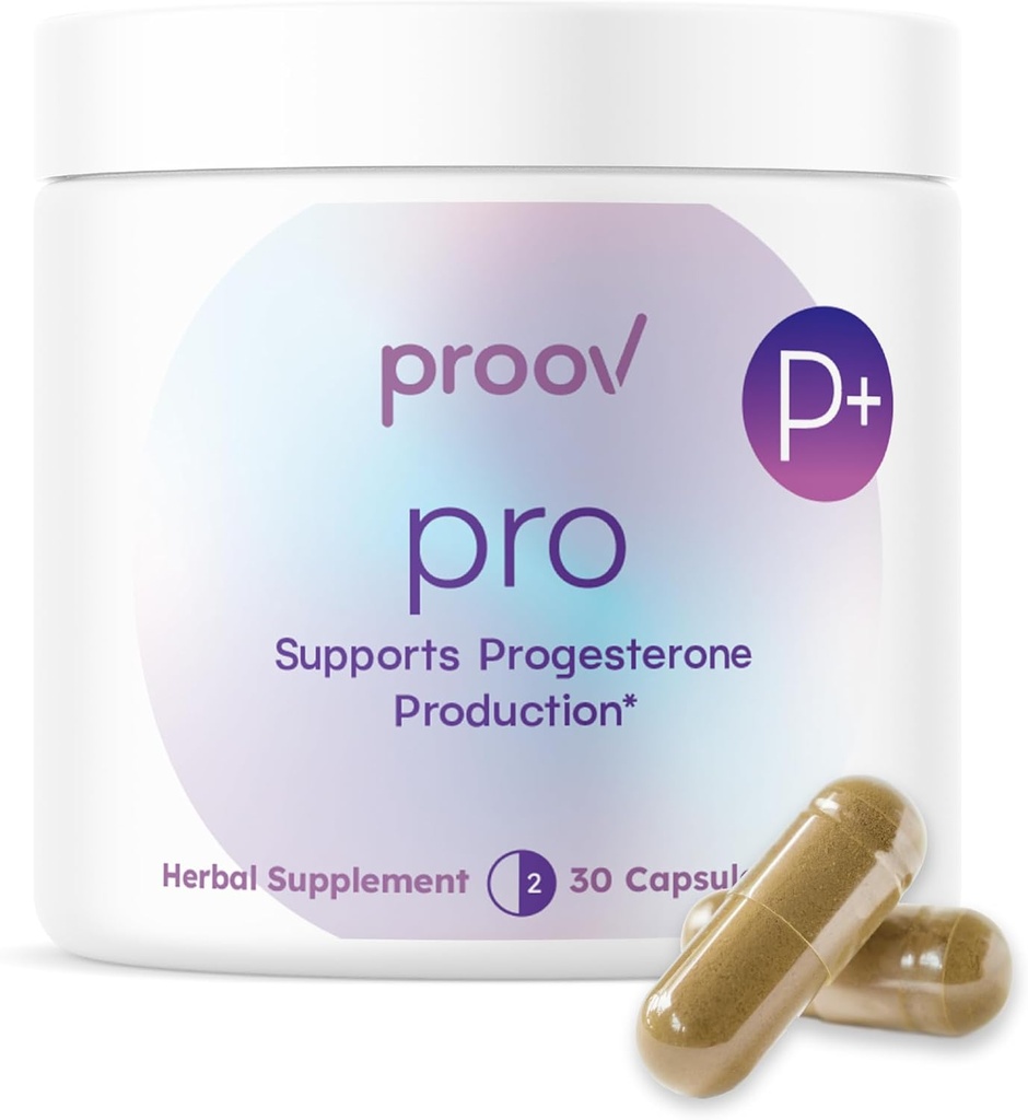Proov - Pro - Promodes Progesteron Produktion - Hormon Balance for Women - Fertility & Menopause Support - Vitex, Ashwagandha, Maca - Urtetilskud - 30 kapsler - 2 måneders forsyning