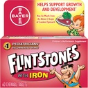 Flintstone børnemultivitamin Plus jerntyggetabletter, 60- greve (pakke med 3)
