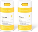 Sundhed ved Habit Energy Supplement 2 Pack (120 kapsler) - Natual Coffein Blend, Vitaminer B & C, Understøtter energiniveauer, fremmer Mental Alerness og Fokus, Vegan, Non- GMO, Sukker Free (2 Pack)