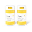 Sundhed ved Habit Energy Supplement 2 Pack (120 kapsler) - Natual Coffein Blend, Vitaminer B & C, Understøtter energiniveauer, fremmer Mental Alerness og Fokus, Vegan, Non- GMO, Sukker Free (2 Pack)