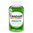 Centrum Voksen Multivitamin / Multimineral Supplement med antioxidanter, zink, vitamin D3 og B Vitamin, Gluten Free, Non- GMO Ingredienser - 200 Tæl