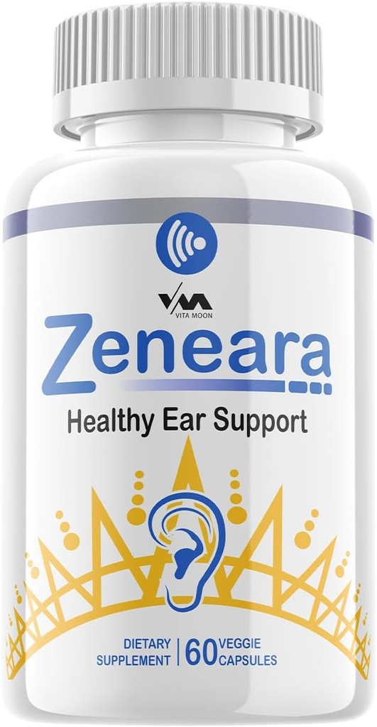 Vitamoon (1 Pack) Zeneara - Advanced Formula Healthy Ear Support, Hearing Health, and Wellness, 60 Capsules