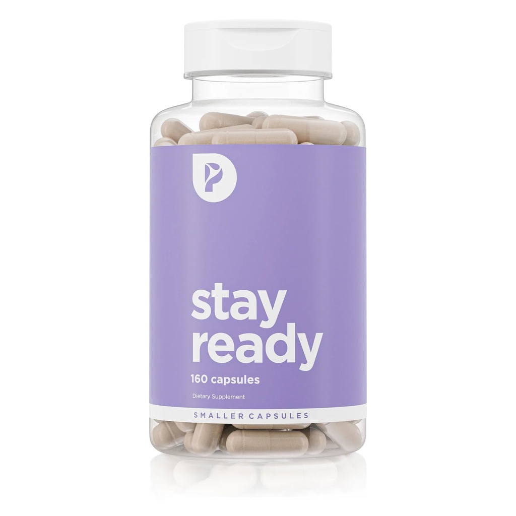 Ren for hendes Vegan Stay Ready Fiber supplement til kvinder Note 124; Bloat & Gas Relief, Understøtter fordøjelsessygdomme, regelmæssighed & Appetitkontrol