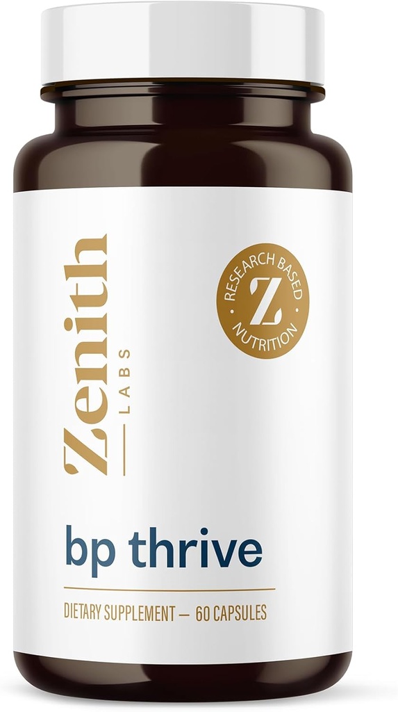 Zenith Labs - BP Thrive - Blood Flow Supplement - 30-Day Supply - Understøtter blodgennemstrømning, cirkulation, og hjerte funktion - 1 pakke