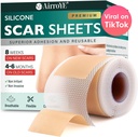 Silicone Scar Sheets, Silicone Scar Tape (1,6 "x 120" Roll-3M), Genanvendelige og effektive Scar Removal Sheets, Silicone Scar Removal Sheets for Kirurgiske Scars, Healing Keloid, C- sektion, Tummy Tuck