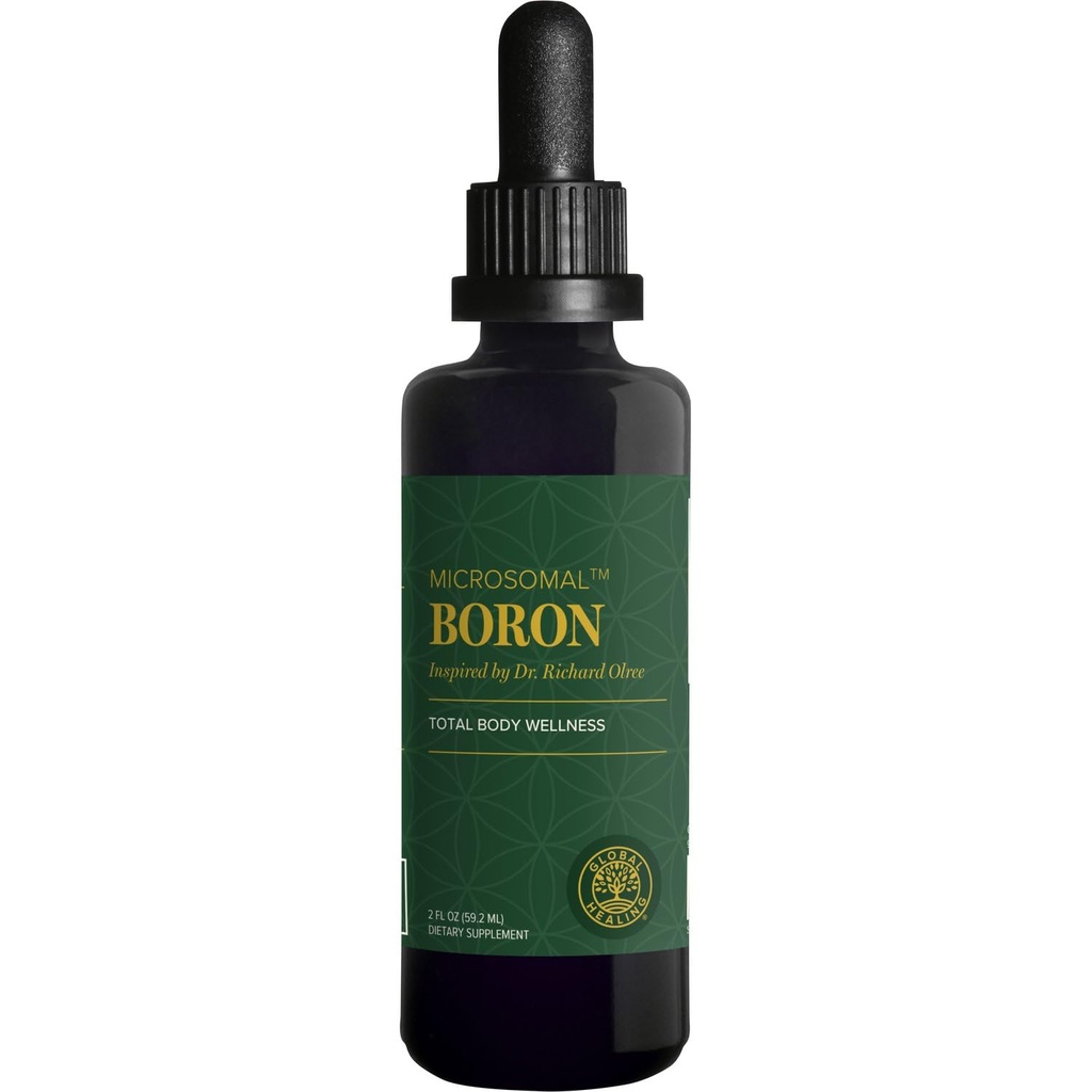 Global Healing Center - Boron Supplement for mænd og kvinder - Mere biotilgængelig end Liposomal for ben sundhed, Metabolisme, og forbedret Magnesium Absorption, 5 mg (2 Oz)
