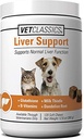 Vet Classics Liver Support Pet Health Supplement for Dogs, Cats – Liver Functions – B-Vitamins, Glutathione, Milk Thistle – Soft Tablets, Chews – 120 Soft Chews