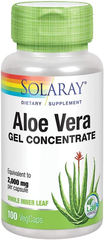 Aloe Vera Gel 2000mg Solaray 100 VAPs