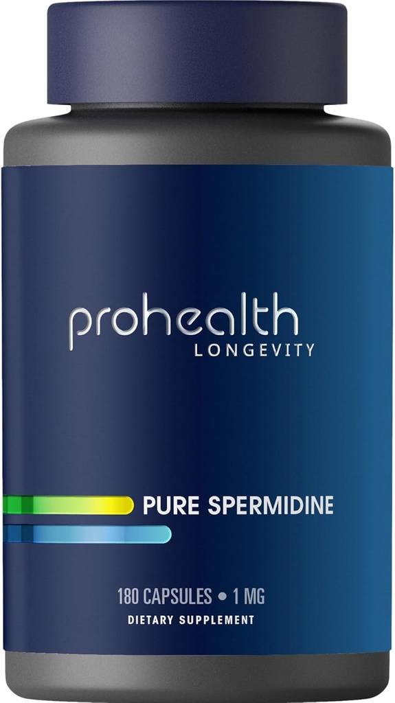 ProHealth Pure Spermidin 1 mg 1 mg 1 mg 1 gang dagligt; 180 kapsler
