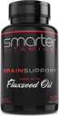 Smarter Brain Support Nootrop Supplement, Lavet med Alpha- GPC, L- Tyrosine & Acetyl L- Carnitin ALACAR, Flaxseed Oil, ALA DHA, 60 Softgel Energy Pills