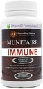 Munitaire immunforsvar Advanced Formel - Natural & Nutritional immunforsvar; 124; med Vitamin C & E Styrker Immunitet, Understøtter sundhed og velvære; immunforsvar (60 kapsler)