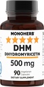 MONOHERB Dihydromyrietin 500 mg - DHM supplement - 90 Veg kapsler - 90 Servering