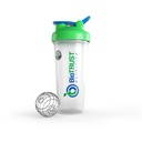BioTRUST BlenderBottle Classic Shaker Flaske, 28-Ounce med løkke, Klar / grøn