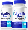(2 Pack) Vivalis Pro piller - Premium Mand Formel for hurtig fungerende energi, Endurance og ydeevne, Vivalis Pro kapsler til en aktiv & afbalanceret livsstil, Officiel Viva Lis Pro (120 Kapsler)