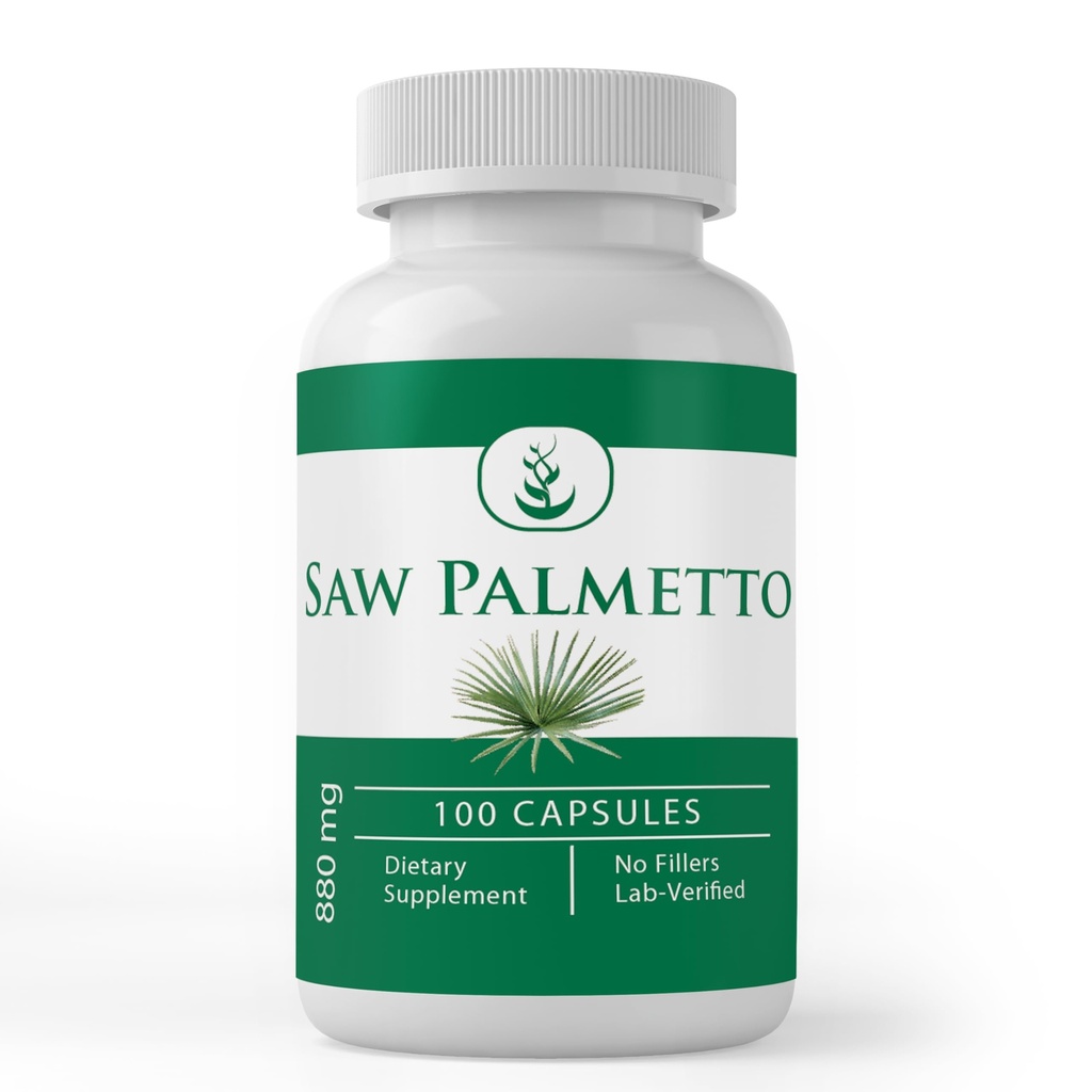 PURE ORIGINAL INGREDIENSER Saw Palmetto, (100 kapsler) Altid ren, ingen tilsætningsstoffer eller fyldstoffer, Lab Verified