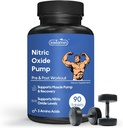 Kvælstoxid Supplement Pre Workout Supplement for mænd er 124; Muskel vækst er 124; Arginin Glutamin & Ornithin - 90 Vegan, non-GMO piller støtte Mand sundhed