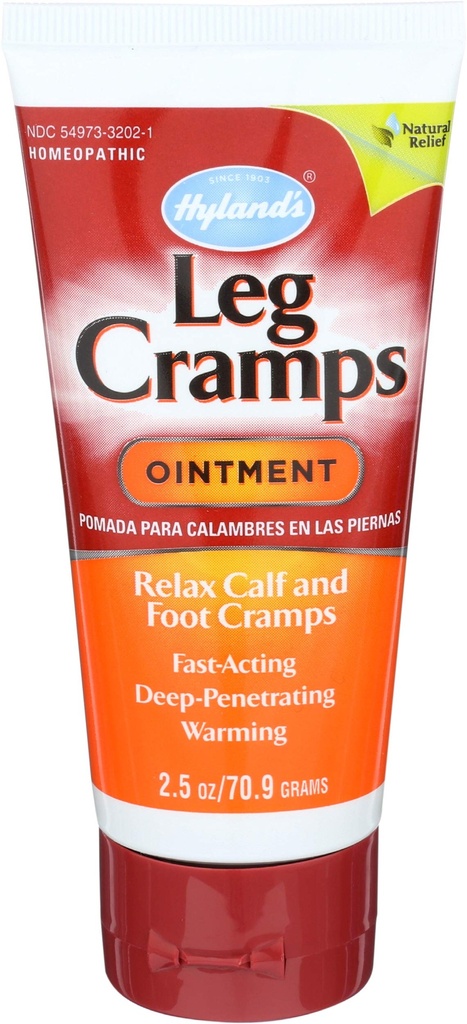 Hyland 's Leg Cramp Salve, Arnica Gel Leg Cramp Relief, Natural Relief of Calf, Leg and Foot Cramp, 2.5 oz