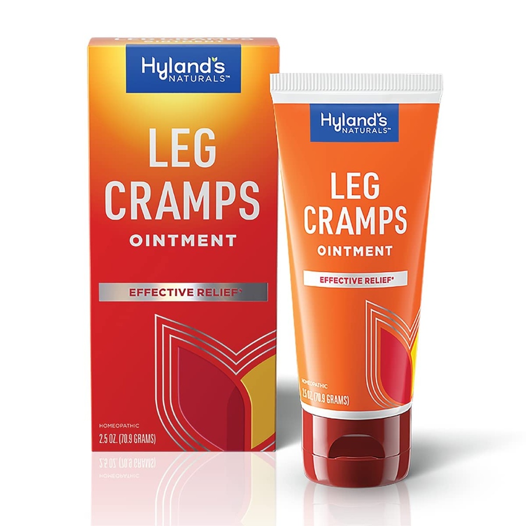 Hyland's Leg Cramps Ointment, Arnica Gel Leg Cramp Relief, Natural Relief of Calf, Leg and Foot Cramp, 2.5 oz