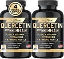 Quercetin med Bromelain, Stinging Nettle Supplement, Zink Vitamin C D-vitamin