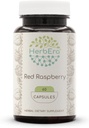 HerbEra Red Raspberry 60 Capsules, 500 mg, Red Raspberry (Rubus idaeus) Dried Leaf (60 Capsules)