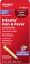 Basal Care Infants 'Pain & Fever, Acetaminophen 160 mg per 5 ml, Suspension Liquid, Farvefri Grape Flavor, 2 fl oz (pakning med 1)