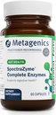 Metagenics SpectraZyme Enzyme Complex - Plant- baserede fordøjelsesenzymer til protein, fedt & kulhydrat opdeling - Understøtter fordøjelsesbesvær, bloating & kolon sundhed * - Gluten- fri, Vegan - 60 kapsler