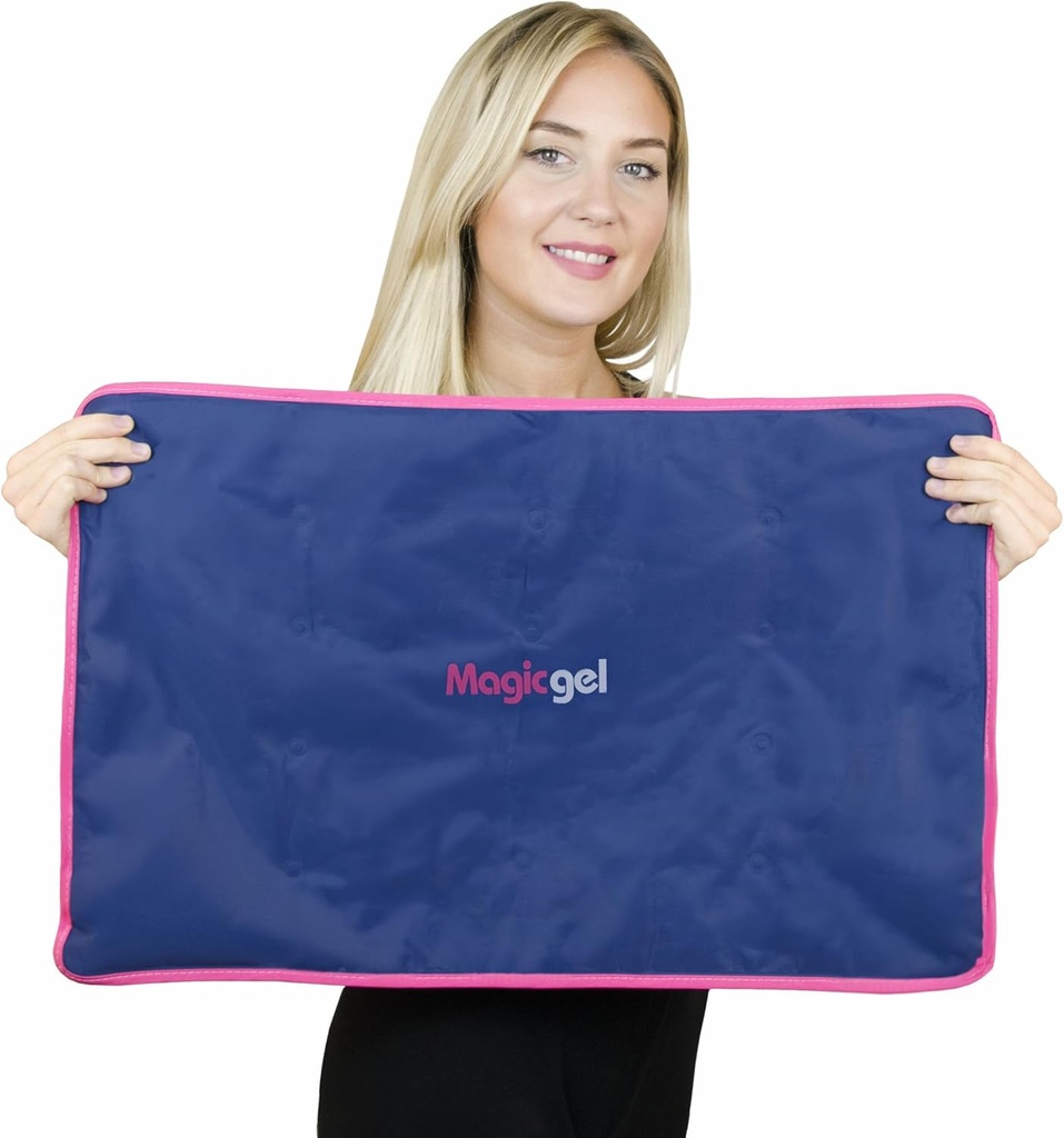 Ekstra stor & Rebruble Ice Pack (15 x 23,5 inches, XL) for maksimal ryg og fuld krop smertelindring fra skader, hævelse, blå mærker, sprainer af 124; Ice Blanket til sovende & fysisk terapi 124; Af Magic Gel