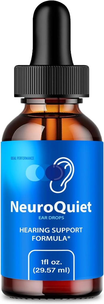 Neuroquiet Tinnitus Relief for Ringende Øre Neuroquiet hørelse Support Liquid Drops, Neuro Stille Audity Klarhed og sund hørelse Supplement, Neuro Stille Alle naturlige formel Anmeldelser (1 pakke)