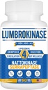 Liposomal Lumbrokinase Nattokinase Serrapeptase Complex, Lumbrokinase Supplement for Circulation Heart Health and Digestion,60 Capsules