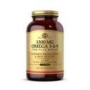 Solgar 1300 mg Omega 3- 6- 9, 120 Softgels - Fish Oil Supplement - Støtte til fælles & hudsundhed - Inkluderer hørfrø & Borage - Indeholder EPA & DHA Omega 3 Fedtsyrer - 40 Servering