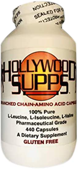 Hollywood Supps BCAA kapsler 100% Pure 3200mg Made in The USA