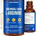 L Arginin Liquid - L- Arginin Supplement for mænd og kvinder med nitrogenoxid prækursor, L Arginin Supplement