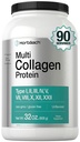 Horbaach Multi Collagen Protein Powder 32 oz ttesh 124; Type I, II, III, V, X ttesh 124; Hydrolyzed Collagen Peptider ttesh 124; Keto & Paleo Friendly
