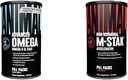 Animal Omega Omega 3 & 6 Supplement 30 Dag Pack M- Stak Non- Hormonal Hard Gainers Muscle Building Stack 21 Tæl