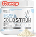 Colostrum supplement pulver til mennesker - Økologisk Bovin Colostrum supplement til Gut sundhed, skønhed og immunforsvar - Unflavored (73 Servere)
