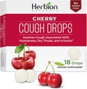 HERBION Naturals Hoste Drops, Kosttilskud, Sodhes Hough, for voksne og børn over 6 år, Ingen kunstig smag, Ingen tilsat farve (18 Greve (pakke med 1), Cherry)